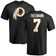 Joe Theismann Washington Redskins Name & Number Logo T-Shirt - Black