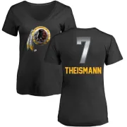 Joe Theismann Women's Washington Redskins Midnight Mascot T-Shirt - Black