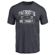 Joe Thuney New England Patriots Flanker Tri-Blend T-Shirt - Navy