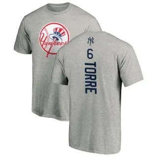 Joe Torre New York Yankees Backer T-Shirt - Ash