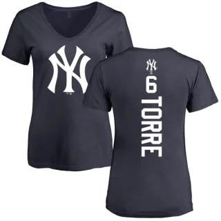 Joe Torre Women's New York Yankees Backer Slim Fit T-Shirt - Navy