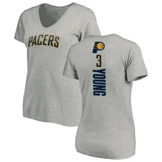 Joe Young Women's Indiana Pacers Ash Backer T-Shirt