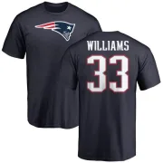 Joejuan Williams New England Patriots Name & Number Logo T-Shirt - Navy