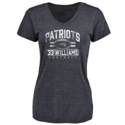 Joejuan Williams Women's New England Patriots Flanker Tri-Blend T-Shirt - Navy