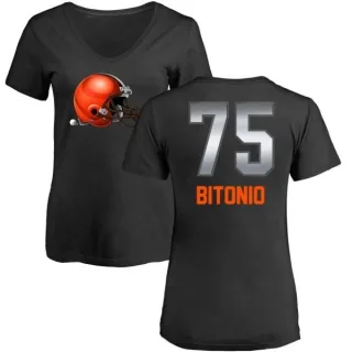 Joel Bitonio Women's Cleveland Browns Midnight Mascot T-Shirt - Black