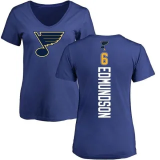 Joel Edmundson Women's St. Louis Blues Backer T-Shirt - Blue