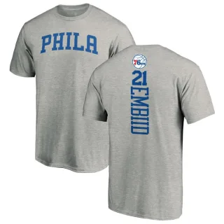 Joel Embiid Philadelphia 76ers Ash Backer T-Shirt