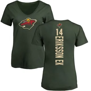 Joel Eriksson Ek Women's Minnesota Wild Backer T-Shirt - Green