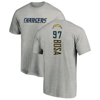 Joey Bosa Los Angeles Chargers Name & Number T-Shirt - Heather Gray