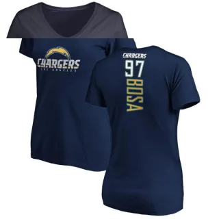 Joey Bosa Women's Los Angeles Chargers Backer T-Shirt - Navy