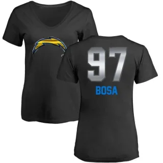 Joey Bosa Women's Los Angeles Chargers Midnight Mascot T-Shirt - Black