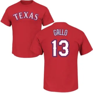 Joey Gallo Texas Rangers Name & Number T-Shirt - Red