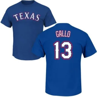 Joey Gallo Texas Rangers Name & Number T-Shirt - Royal