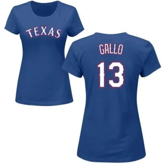 Joey Gallo Women's Texas Rangers Name & Number T-Shirt - Royal