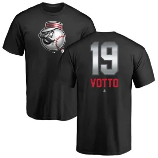 Joey Votto Cincinnati Reds Midnight Mascot T-Shirt - Black