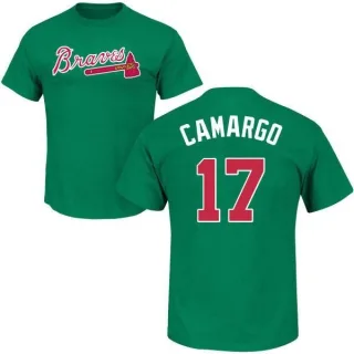 Johan Camargo Atlanta Braves St. Patrick's Day Name & Number T-Shirt - Green