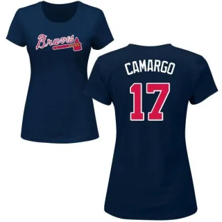 Johan Camargo Women's Atlanta Braves Name & Number T-Shirt - Navy