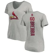 John Brebbia Women's St. Louis Cardinals Backer Slim Fit T-Shirt - Ash