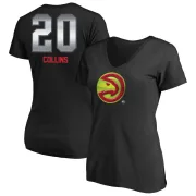 John Collins Women's Atlanta Hawks Black Midnight Mascot T-Shirt