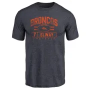 John Elway Denver Broncos Flanker Tri-Blend T-Shirt - Navy