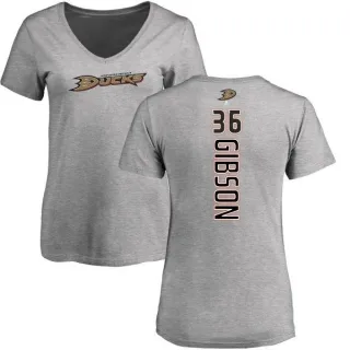 John Gibson Women's Anaheim Ducks Backer T-Shirt - Ash