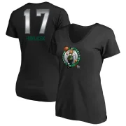 John Havlicek Women's Boston Celtics Black Midnight Mascot T-Shirt