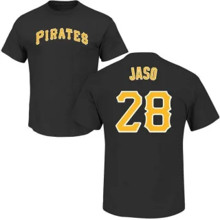 John Jaso Pittsburgh Pirates Name & Number T-Shirt - Black