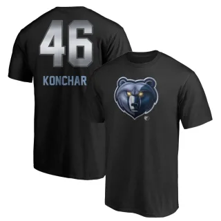 John Konchar Memphis Grizzlies Black Midnight Mascot T-Shirt