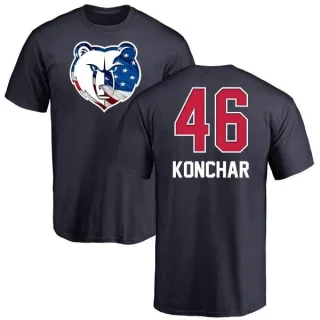 John Konchar Memphis Grizzlies Navy Name and Number Banner Wave T-Shirt