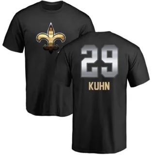 John Kuhn New Orleans Saints Midnight Mascot T-Shirt - Black