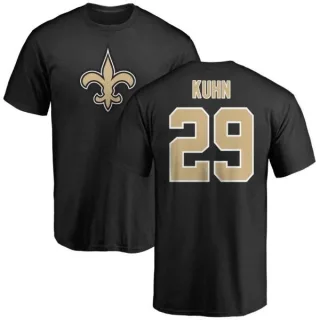 John Kuhn New Orleans Saints Name & Number Logo T-Shirt - Black