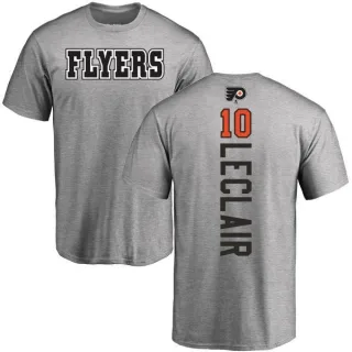 John Leclair Philadelphia Flyers Backer T-Shirt - Ash