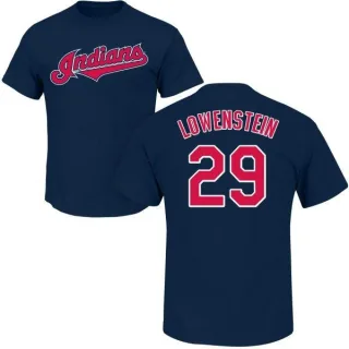 John Lowenstein Cleveland Indians Name & Number T-Shirt - Navy