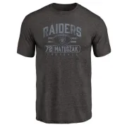 John Matuszak Oakland Raiders Flanker Tri-Blend T-Shirt - Black