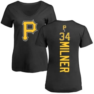 John Milner Women's Pittsburgh Pirates Backer Slim Fit T-Shirt - Black