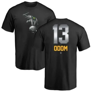 John Odom Oakland Athletics Midnight Mascot T-Shirt - Black