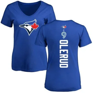 John Olerud Women's Toronto Blue Jays Backer Slim Fit T-Shirt - Royal