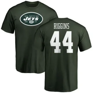 John Riggins New York Jets Name & Number Logo T-Shirt - Green
