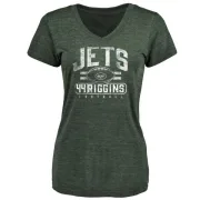 John Riggins Women's New York Jets Flanker Tri-Blend T-Shirt - Green