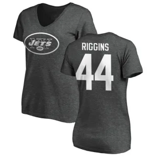 John Riggins Women's New York Jets One Color T-Shirt - Ash