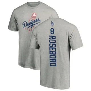 John Roseboro Los Angeles Dodgers Backer T-Shirt - Ash