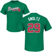 John Smoltz Atlanta Braves St. Patrick's Day Name & Number T-Shirt - Green