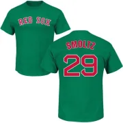 John Smoltz Boston Red Sox St. Patrick's Day Name & Number T-Shirt - Green