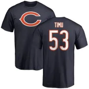 John Timu Chicago Bears Name & Number Logo T-Shirt - Navy