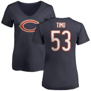 John Timu Women's Chicago Bears Name & Number Logo Slim Fit T-Shirt - Navy