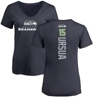 John Ursua Women's Seattle Seahawks Backer Slim Fit T-Shirt - Navy