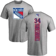 John Vanbiesbrouck New York Rangers Backer T-Shirt - Ash