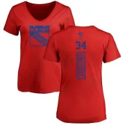 John Vanbiesbrouck Women's New York Rangers One Color Backer T-Shirt - Red