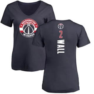 John Wall Women's Washington Wizards Navy Backer T-Shirt