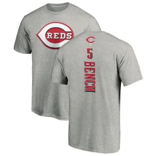Johnny Bench Cincinnati Reds Backer T-Shirt - Ash